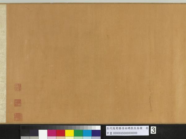 五代後蜀滕昌祐蝶戲長春圖　卷