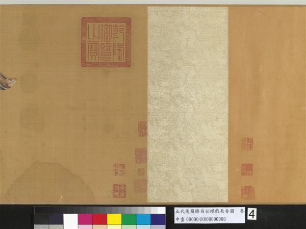 五代後蜀滕昌祐蝶戲長春圖　卷