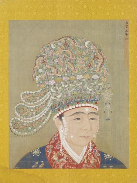 宋代后半身像　冊　仁宗后