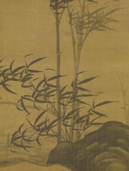 元顧安畫墨竹　軸