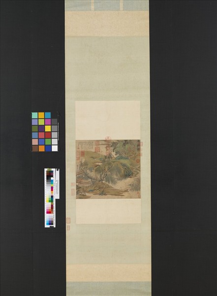 元朱叔重春塘柳色　軸