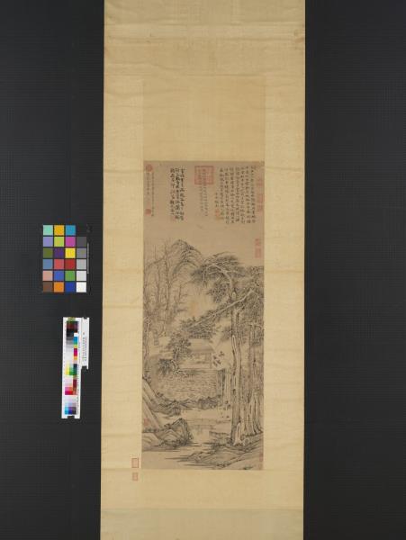 元曹知白貞松白雪軒圖　軸