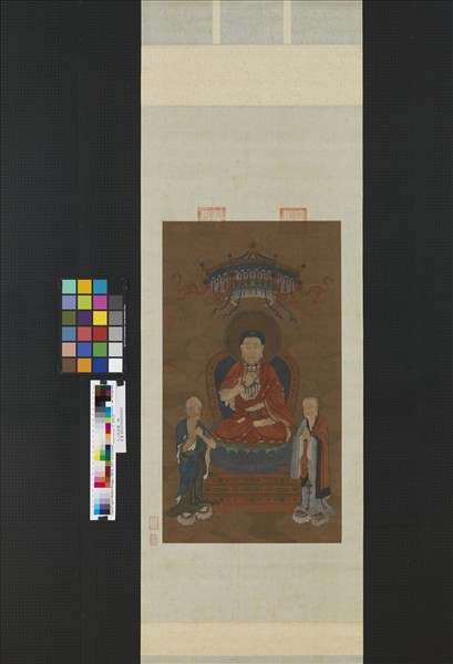 元人說經圖　軸