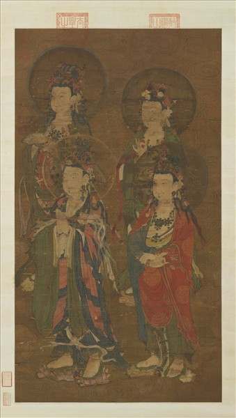 元人說經圖　軸