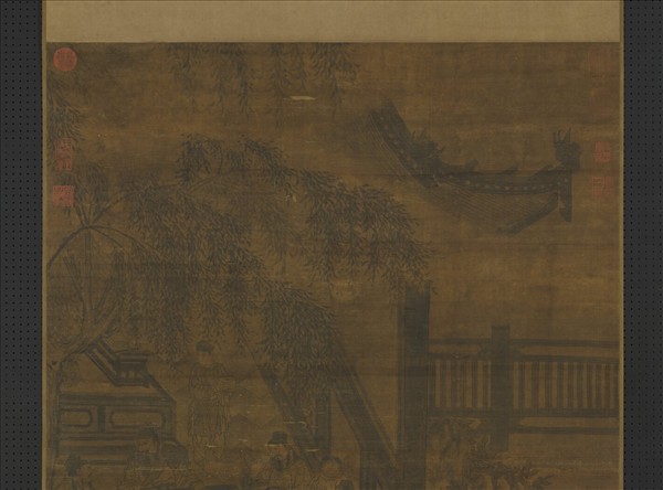 元人畫春堂琴韻　軸