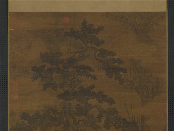 元人畫夏墅棋聲　軸