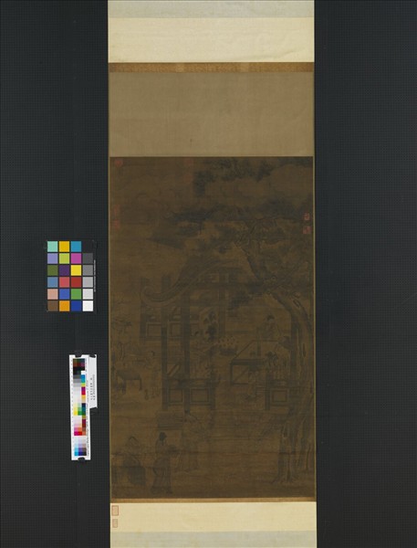 元人畫冬室畫禪　軸