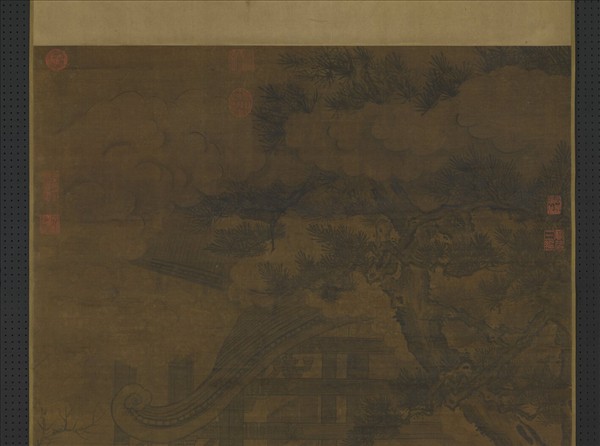 元人畫冬室畫禪　軸