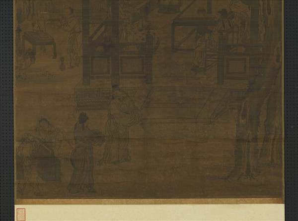 元人畫冬室畫禪　軸