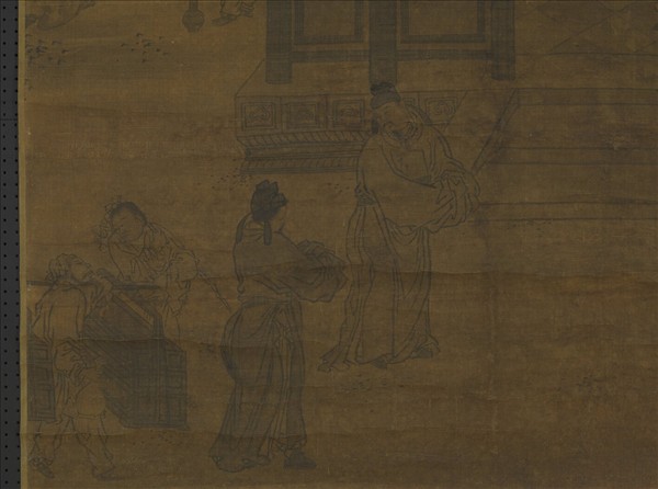 元人畫冬室畫禪　軸