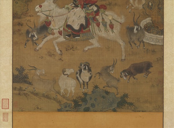 元人戲嬰圖　軸