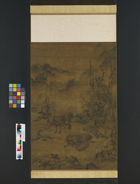 元人牧夢占豐圖　軸