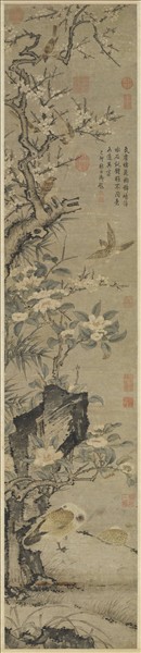 元人鳩雀先春圖　軸