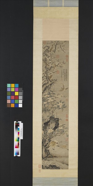 元人鳩雀先春圖　軸