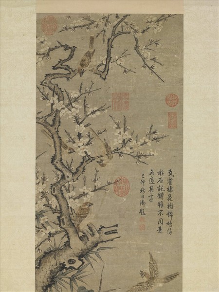 元人鳩雀先春圖　軸