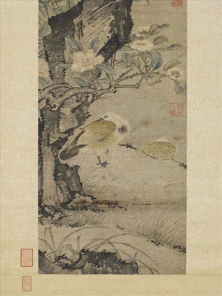 元人鳩雀先春圖　軸