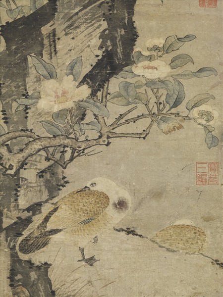 元人鳩雀先春圖　軸