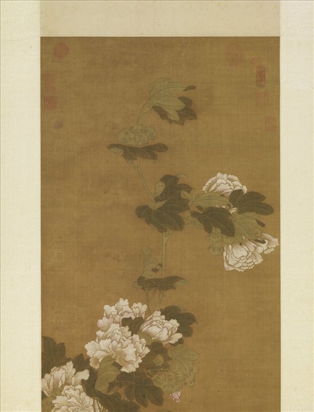 元人芙蓉花鴨　軸