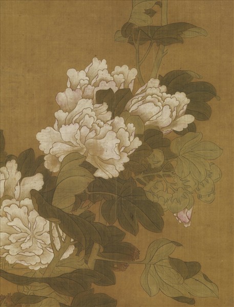 元人芙蓉花鴨　軸