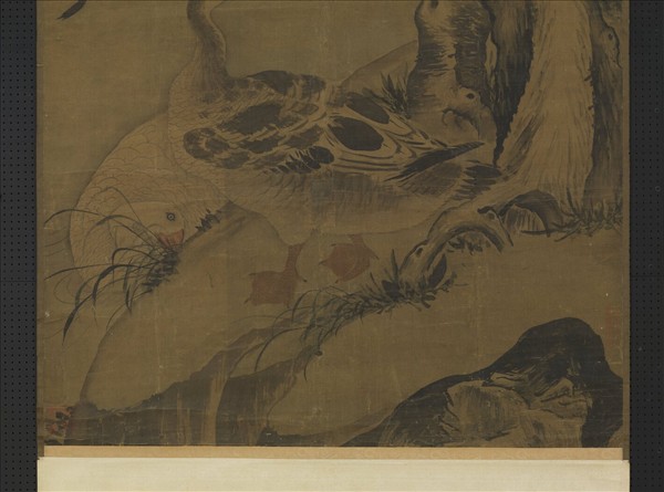 元人杏鵝圖　軸