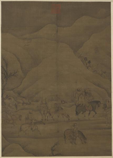 元人射雁圖　軸