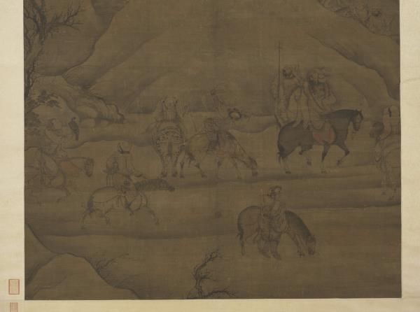 元人射雁圖　軸