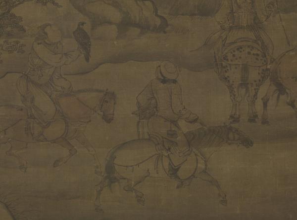 元人射雁圖　軸