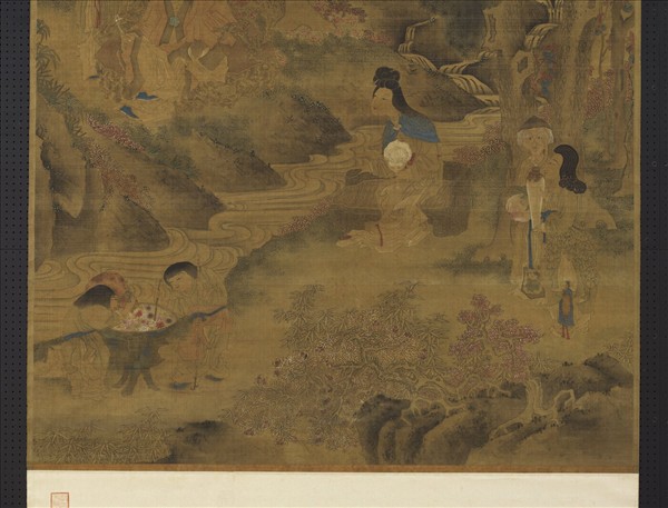 元人畫麻姑獻壽　軸