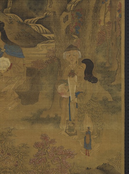 元人畫麻姑獻壽　軸