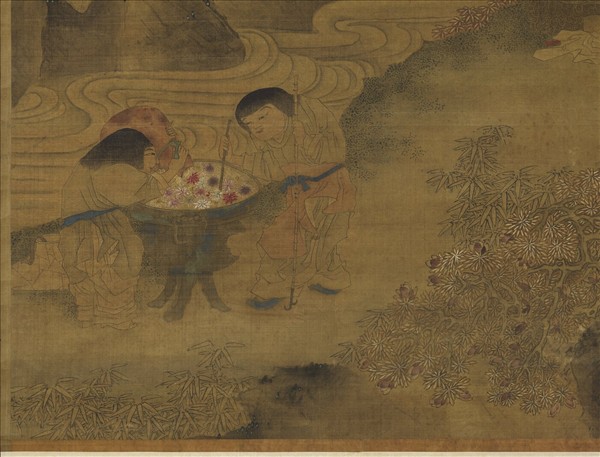 元人畫麻姑獻壽　軸