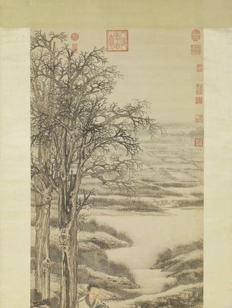 清金廷標高賢遇隱圖　軸