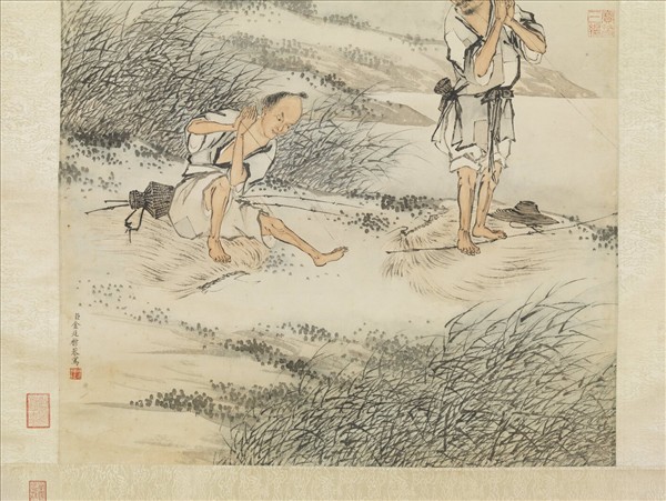 清金廷標絲綸圖　軸