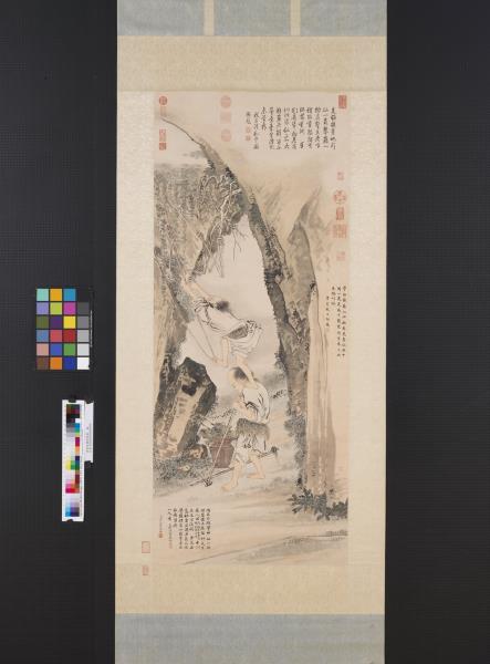 清金廷標採藥圖　軸