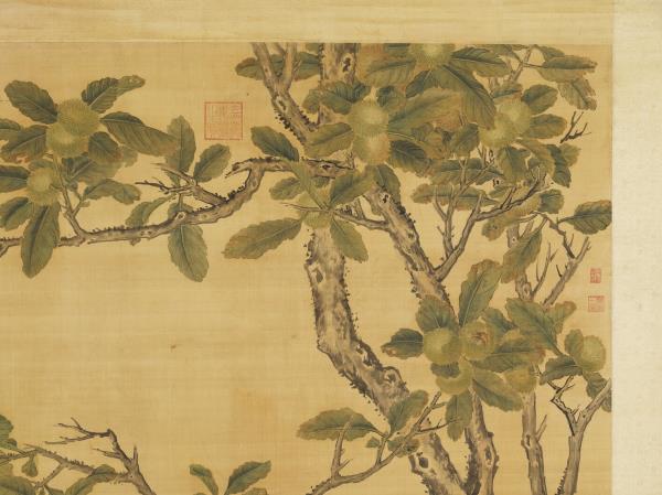 清郎世寧畫十駿犬蒼猊犬　軸