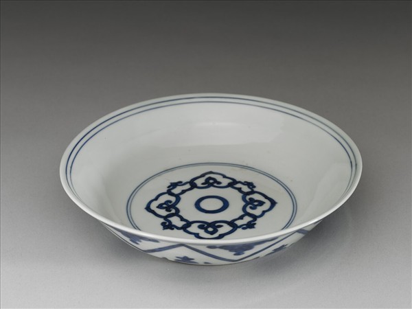 青花如意雲紋碟