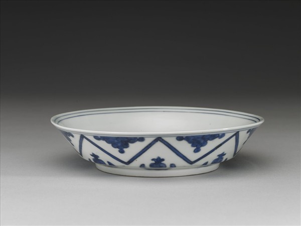 青花如意雲紋碟