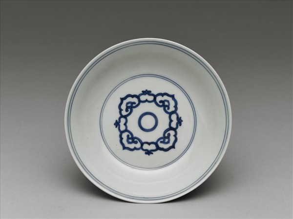 青花如意雲紋碟