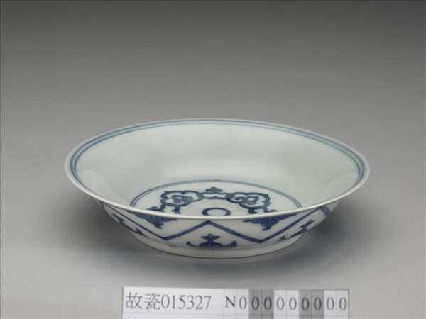 青花如意雲紋碟