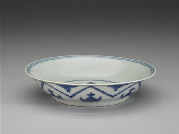 青花如意雲紋碟