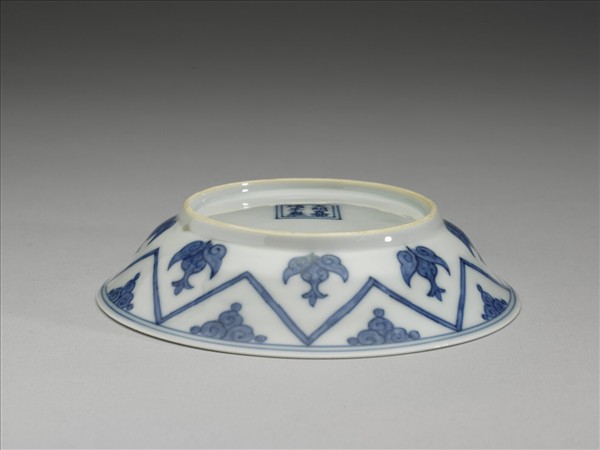 青花如意雲紋碟