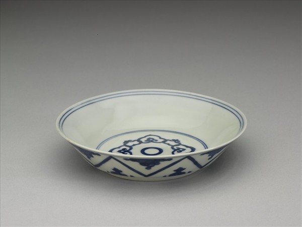 青花如意雲紋碟