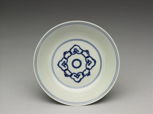 青花如意雲紋碟