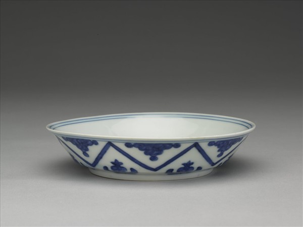 青花如意雲紋碟