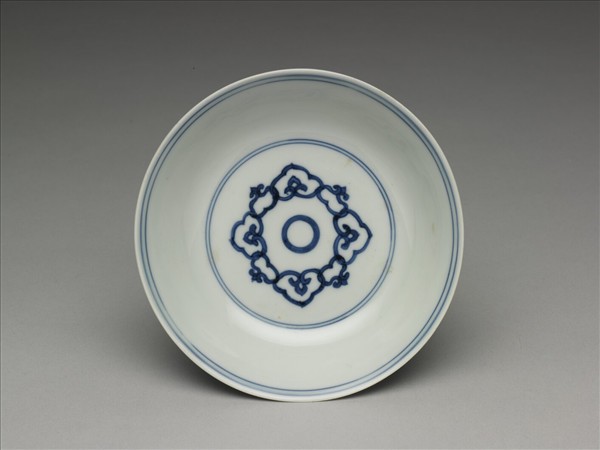 青花如意雲紋碟