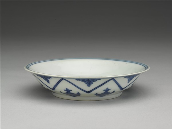 青花如意雲紋碟