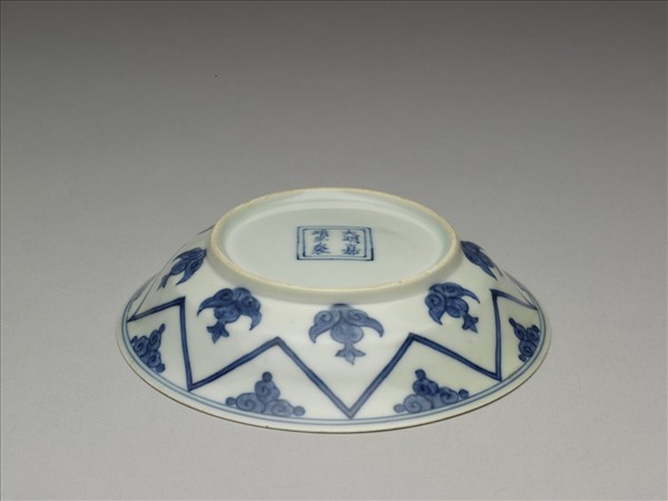 青花如意雲紋碟