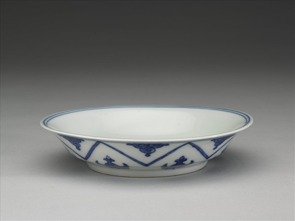 青花如意雲紋碟