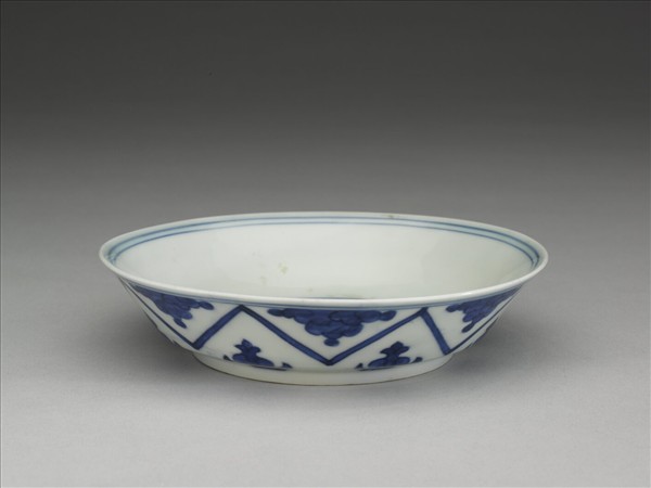 青花如意雲紋碟