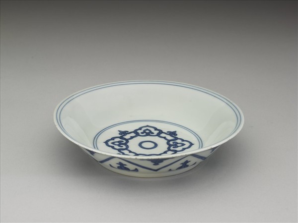 青花如意雲紋碟