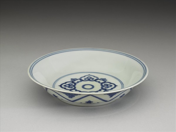 青花如意雲紋碟